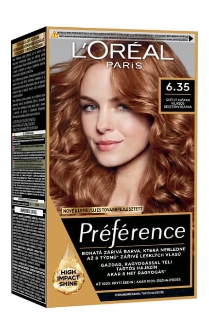 PREFERENCE-Краска для волос L’Oreal Paris Preference 6.35 Гавана светлый янтарь 1 шт-3600010014898