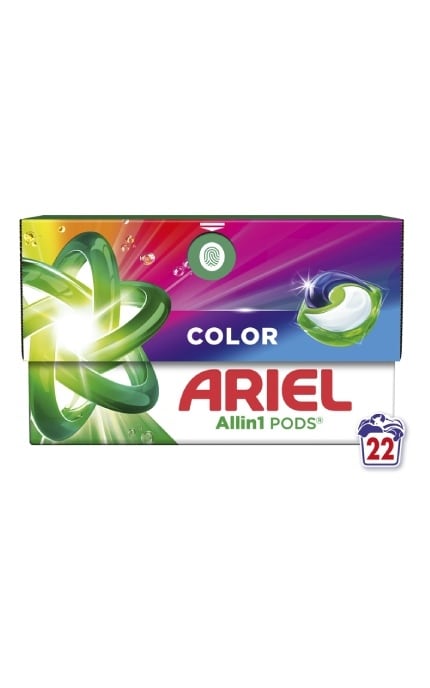 ARIEL-Капсулы для стирки Ariel Pods All-in-1 Color Для цветной стирки 22 шт-8700216765336
