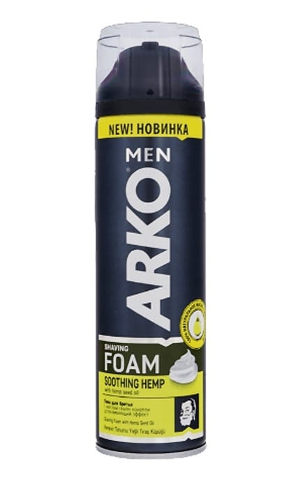 ARKO-Піна для гоління ARKO Men з олією насіння конопель 300 мл-8690506527426