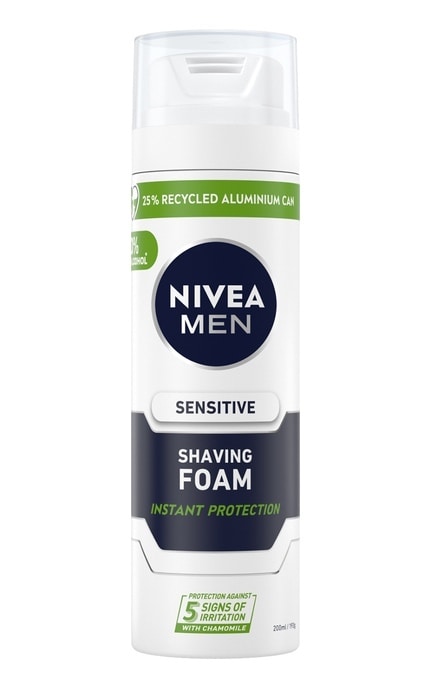NIVEA-Успокаивающая пена для бритья Nivea Men для чувствительной кожи 200 мл-4005808222742