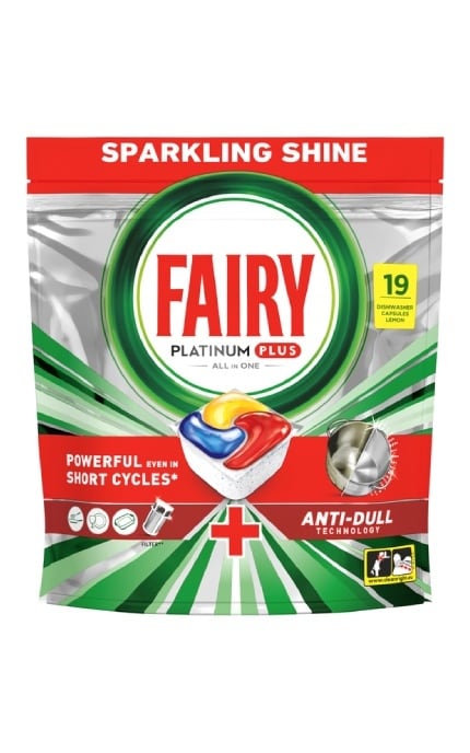 FAIRY-Капсулы для посудомоечных машин Fairy Platinum Plus Все-в-1 19 шт-8700216236669