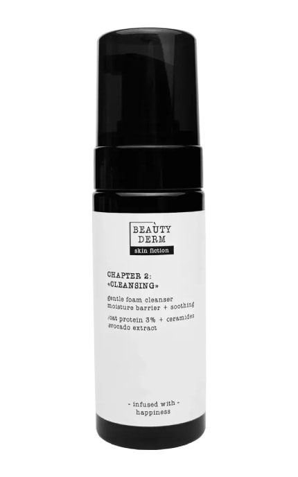 BEAUTYDERM-Пінка для вмивання BeautyDerm Skin Fiction з протеїнами вівса та церамідами 150 мл-4820185228251