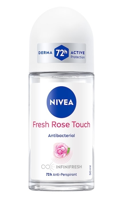 NIVEA-Дезодорант шариковый женский Nivea Свежее прикосновение розы, 50 мл-42419662