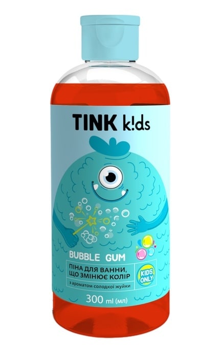 TINK KIDS-Піна для ванни Tink kids Bubble Gum 300 мл-4823109410848