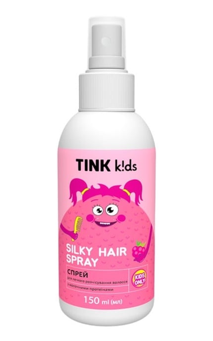 -Спрей для легкого расчесывания волос Tink kids Silky Hair Spray 150 мл-4823109410312
