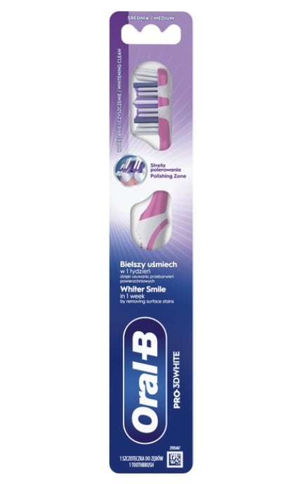 ORAL B-Зубна щітка Oral-B Pro 3D White Відбілювання Середньої жорсткості 1 шт -8700216459518