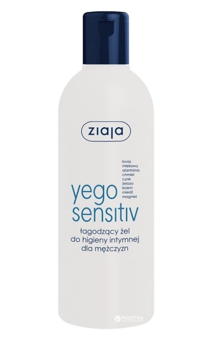 ZIAJA-Гель для інтимної гігієни Ziaja Men Yego Sensitiv 300 мл-5901887038252