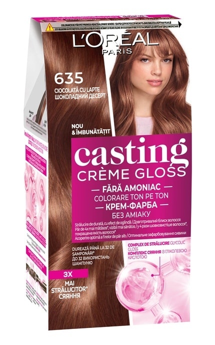 CASTING CG-Крем-краска для волос без аммиака L'Oreal Paris Casting Creme Gloss 503 - Золотой шоколад-3600524189747