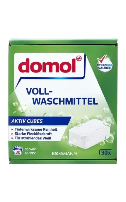 DOMOL-Таблетки для стирки белых вещей Domol Aktiv Cubes 30 шт-4068134055552