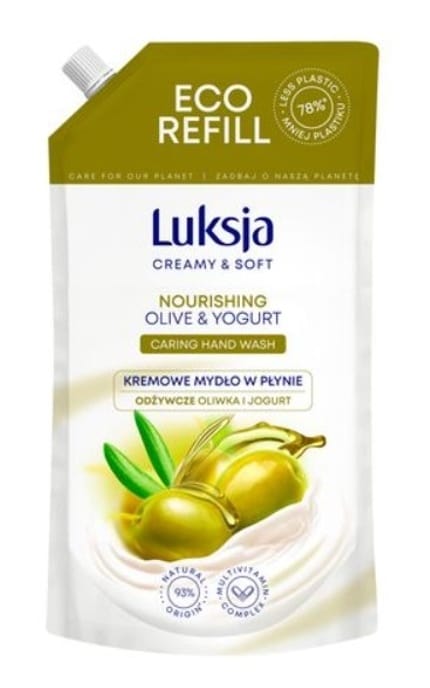 LUKSJA-Мыло жидкое Luksja Хлопок и Витамины 900 мл-5900536349220