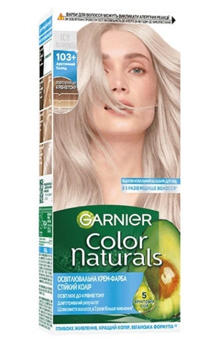 COLOR NATURALS-Стойкая краска для волос Garnier Color Naturals 103+ Арктический блонд 112 мл-3600542622110