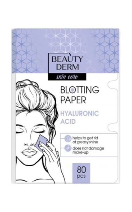 BEAUTYDERM-Серветки матуючі для обличчя Beautyderm з Гіалуроновою кислотою 80 шт-4820185226288
