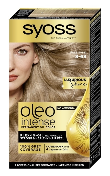 OLEO INTENSE-Стойкая краска для волос без аммиака SYOSS Oleo Intense 8-68 Жемчужный блонд 115 мл-9000101705928