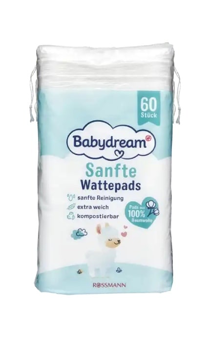 BABYDREAM-Ватні диски Babydream Sanfte Wattepads дитячі 60 шт-4305615544212