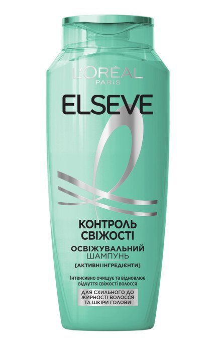 ELSEVE-Освежающий шампунь L'Oreal Paris Elseve Контроль Свежести для склонных к жирности волос и кожи головы 250 мл-3600524224387