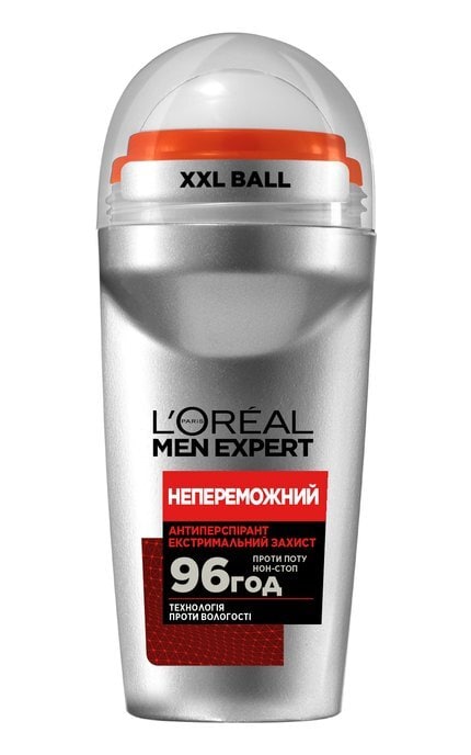 MEN EXPERT-Дезодорант-антиперспірант кульковий L'Oréal Paris Men Expert Непереможний для чоловіків 50 мл-3600523594160