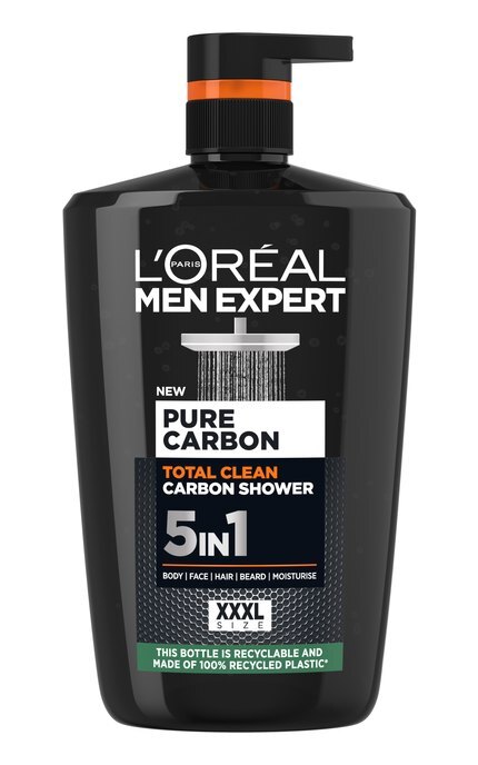 MEN EXPERT-Гель для душа L'Oreal Paris Men Expert 5in1 Total Clean 1 л-3600524121815