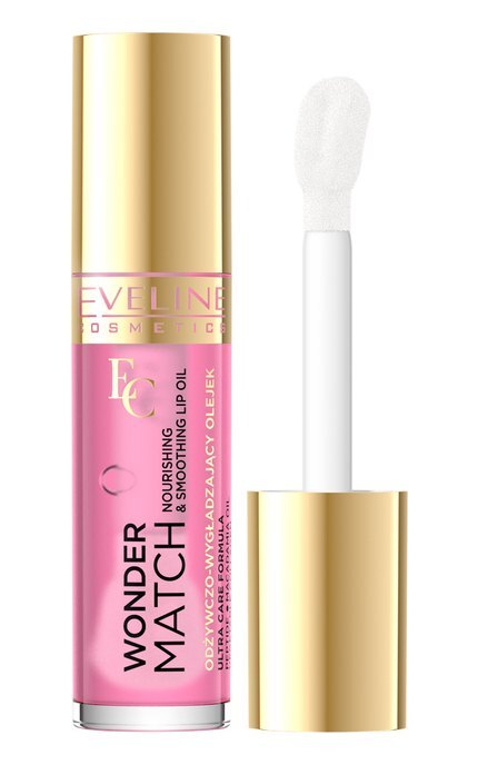 EVELINE-Питательное и разглаживающее масло для губ Eveline Wonder Match 02 Delicate Rose 5 мл-5903416071938