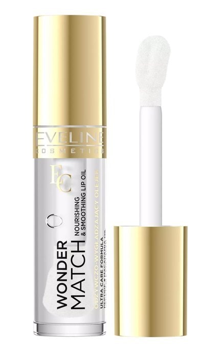 EVELINE-Питательное и разглаживающее масло для губ Eveline Wonder Match 01 Clear 5 мл-5903416071921
