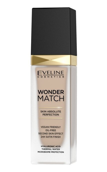 EVELINE-Тональная основа для лица Eveline Cosmetics Wonder Match 12 Light Natural 30 мл-5901761985177