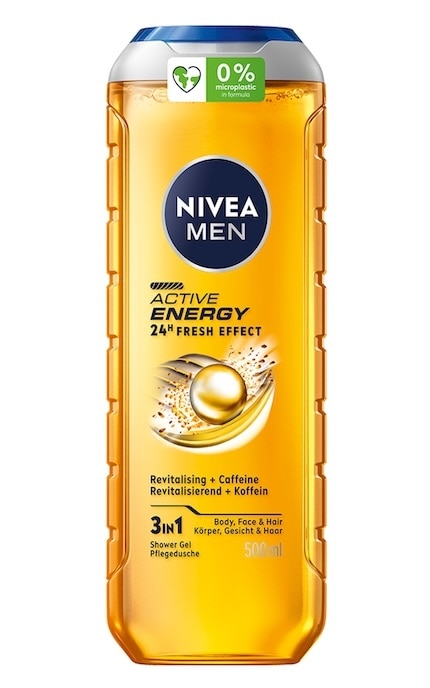 NIVEA-Гель для душа Nivea Men Active Energy 3 в 1 для мужчин 500 мл-9005800341644