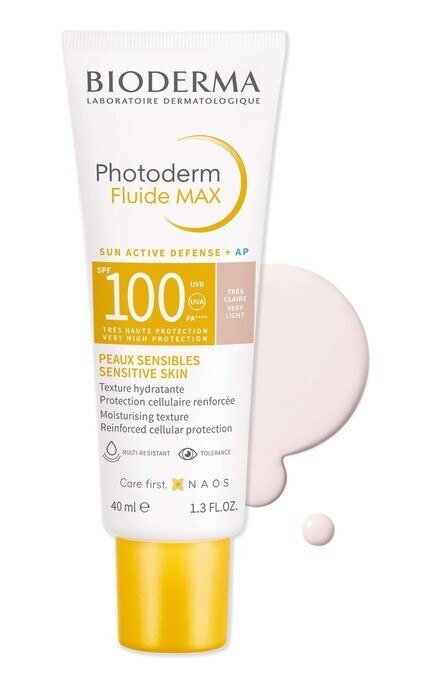 BIODERMA-Флюїд для обличчя Bioderma Photoderm Fluide МАХ SPF 100 дуже світлий 40 мл-3701129803554