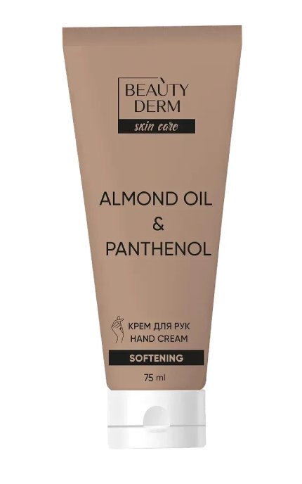 BEAUTYDERM-Крем для рук Beauty Derm Almond oil & Panthenol 75 мл-4820185229111