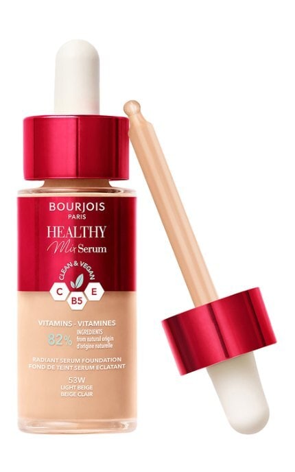 BOURJOIS-Тональная основа Bourjois Healthy Mix Serum увлажняющая 53W Light Beige 30 мл-3616305210111
