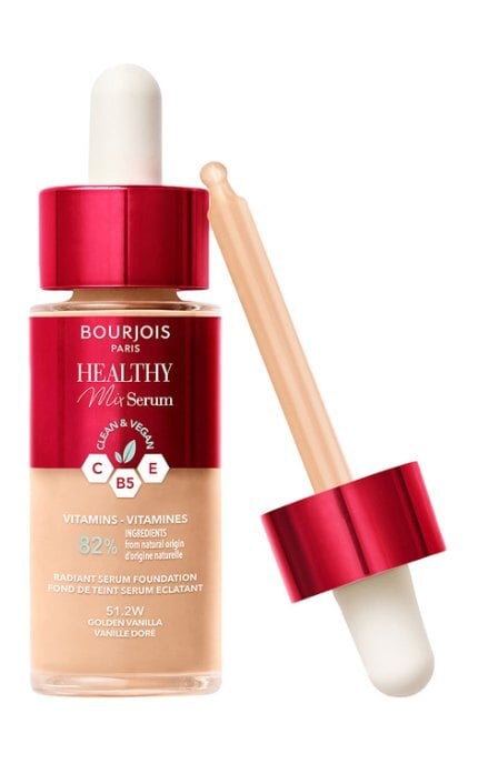 BOURJOIS-Тональная основа Bourjois Healthy Mix Serum увлажняющая 51.2W Golden Vanilla 30 мл-3616305210081