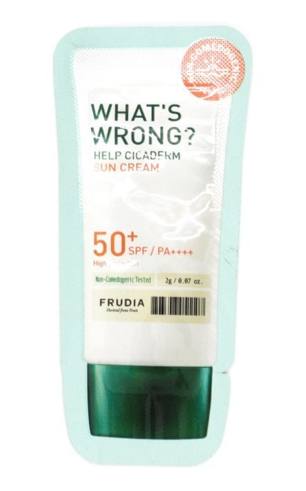 FRUDIA-Солнцезащитный крем для лица Frudia What's Wrong? Help Cicaderm Sun Cream 2 г-8803348051107