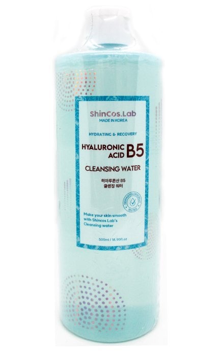 SHINCOS.LAB-Міцелярна вода Shincos Lab Hyaluronic Acid B5 3% Cleansing Water Гіалурон і вітамін Б5 500 мл -8809925102293