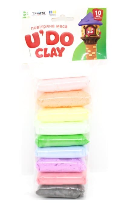 STRATEG-Набор для творчества Udo Clay воздушная масса 10 шт-4823113890070