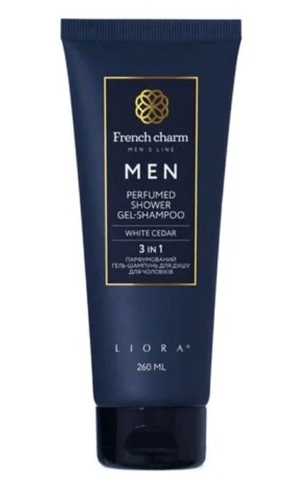 LIORA-Гель-шампунь French Charm мужской парфюмированный 3 в 1 White Cedar 260 мл-4823106004309