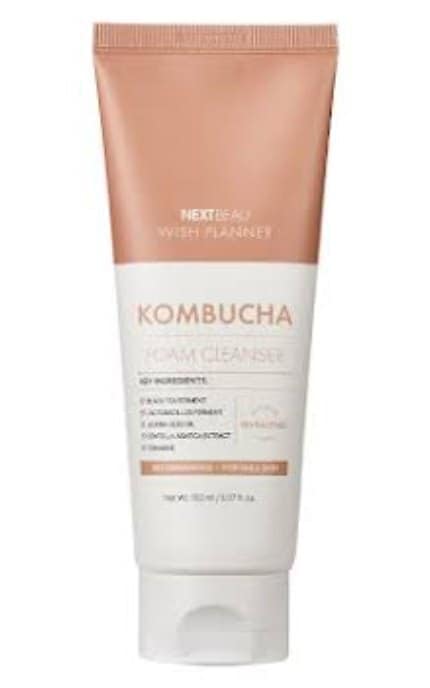 NEXTBEAU-Пінка для вмивання NEXTBEAU Wish Planner Kombucha Biome з комбучею, пробіотиками та церамідами 150 мл-8809696984760