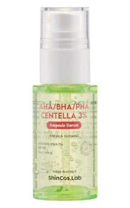 SHINCOS.LAB-Ампульна сироватка для обличчя Shincos.Lab AHA/BHA/PHA Centella 3% 50 мл-8809925102675