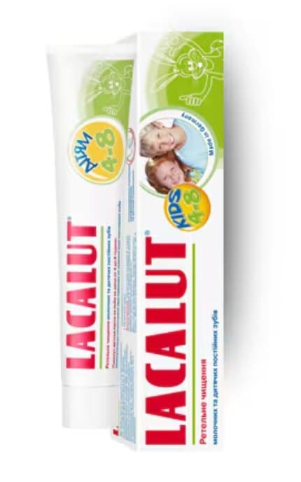LACALUT-Зубна паста Lacalut для дітей від 4 до 8 років 50 мл-4016369696286
