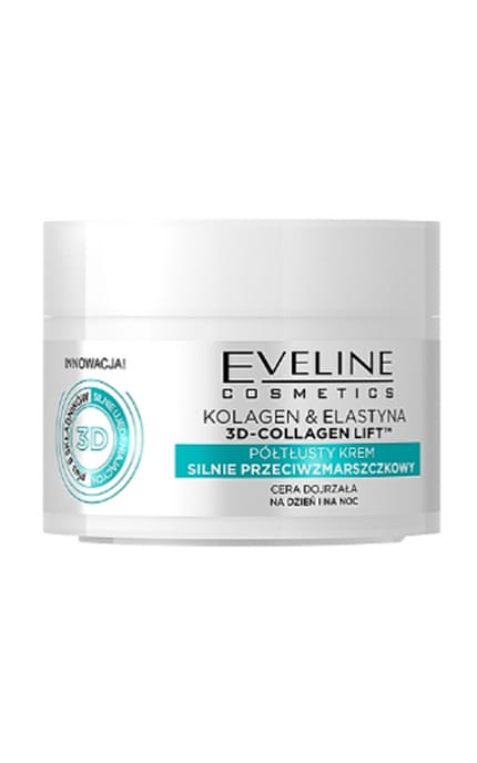 EVELINE-Крем для обличчя омолоджуючий Eveline Cosmetics Collagen&Elastin 50 мл-5901761912272