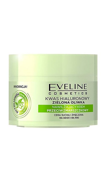 EVELINE-Крем для обличчя омолоджуючий Eveline Cosmetics Healuronic Acid Green Olive 50 мл-5901761912289