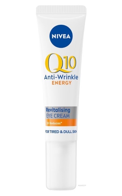 NIVEA-Крем для шкіри навколо очей Nivea Q10 Energy Освіжаючий догляд проти зморщок, 15 мл-4005900915900
