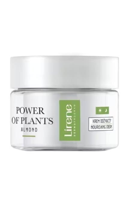 LIRENE-Крем для лица Lirene Power of Plants Питательный с Миндалем 50 мл-5900717771413