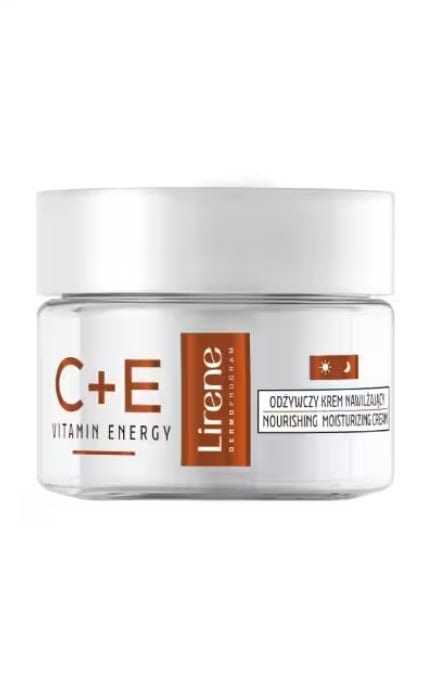 LIRENE-Крем для лица Lirene Vitamin Energy C+E питательный глубоко увлажняющий 50 мл-5900717729612