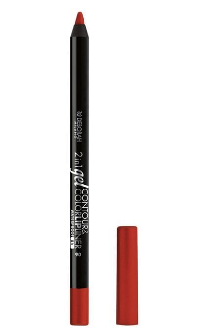 DEBORAH GROUP S.r.l-Карандаш для губ Deborah 2in1 Gel Control&Color 06 Rubine 1,3 г-8009518365375