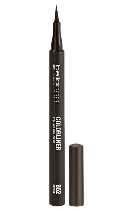 BELLAOGGI-Подводка-маркер для глаз Bellaoggi Colorliner Eyeliner Full Color 852 Coffee 1 мл-8028997011122