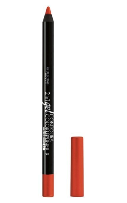 DEBORAH GROUP S.r.l-Карандаш для губ Deborah 2in1 Gel Control&Color 05 Orange 1,3 г-8009518365351