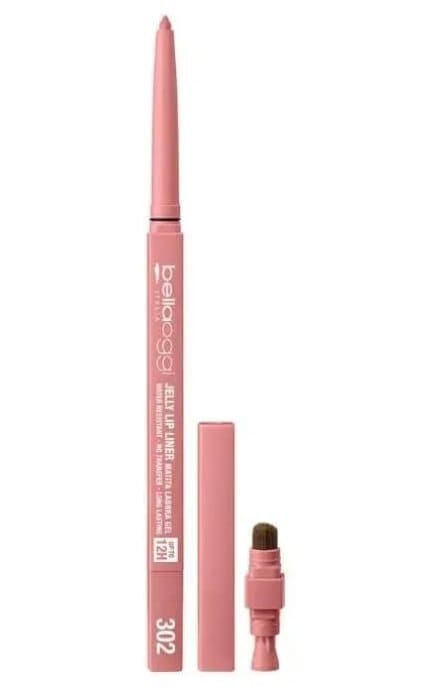 BELLAOGGI-Водостойкий контурный карандаш для губ Bellaoggi Jelly Lip Liner оттенок 302-8028997012143