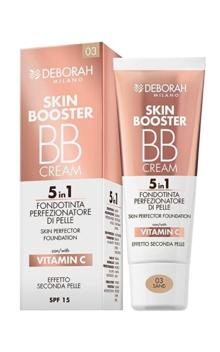 DEBORAH GROUP S.r.l-Тональний BB-крем Deborah Skin Booster BB Cream 5 in 1 SPF15 03 Sand 30 мл-8009518425987