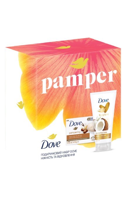 DOVE-Подарунковий набір Dove Ніжність та Відновлення Крем для рук 75 мл + Крем-мило 90 г-8720633015609