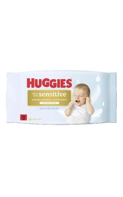 HUGGIES-Детские влажные салфетки Huggies Pure ExSens 48 шт-5029053585543
