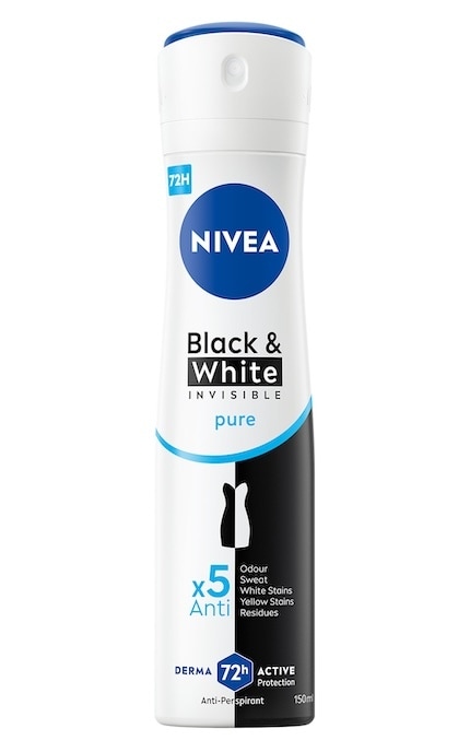 NIVEA-Антиперспирант Nivea Черное и Белое Невидимый Pure 150 мл-4006000026763