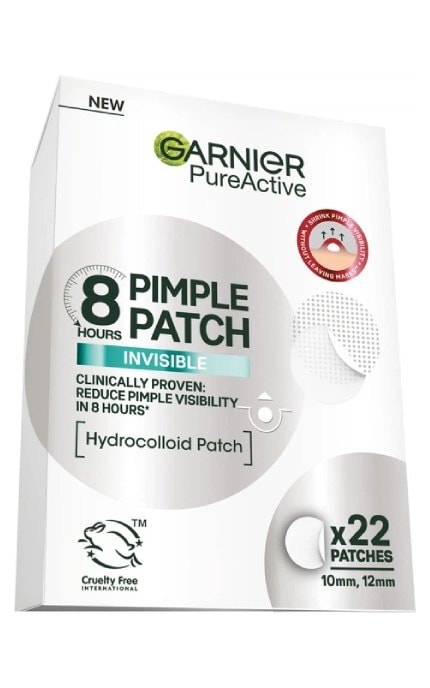 SKIN NATURAL-Гідроколоїдні патчі Garnier Pure Active Проти прищів 22 шт-3600542573146